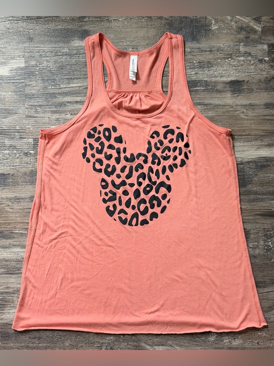 Bella Canvas Tops - Bella + Canvas Mickey‎ shape cheetah print flowy racerback tank top women’s 2x